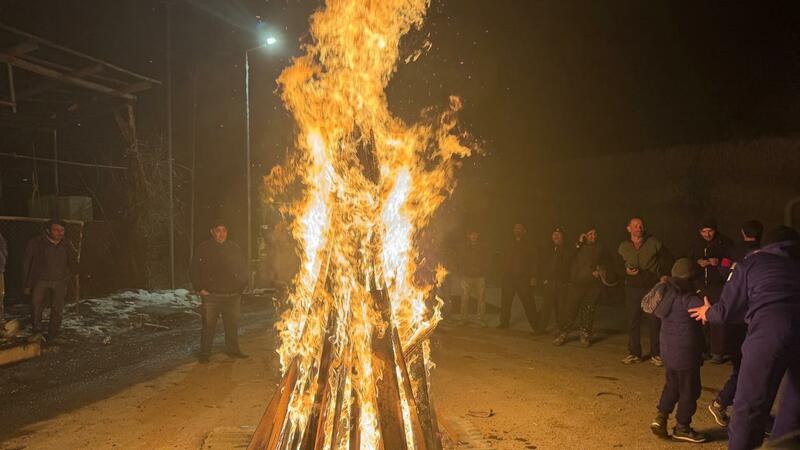 33 ildən sonra bu kənddə çərşənbə tonqalı yandırıldı - FOTO