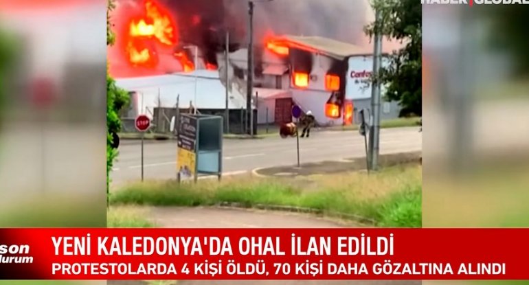 "Haber Global": Makron 17 min kilometr məsafədən Yeni Kaledoniyanı qarışdırdı