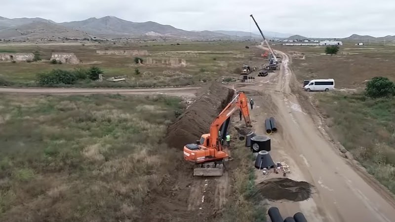 Laçından Bakıya su kəməri çəkiləcək - VİDEO