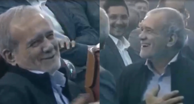 İran prezidentinin qatıldığı festivalda həyəcan siqnalı hər kəsi təşvişə saldı - VİDEO