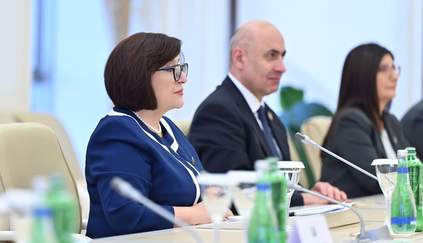 Sahibə Qafarova Dağıstan Respublikası Xalq Məclisinin sədri ilə görüşüb