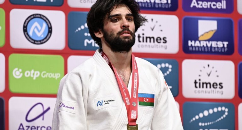 “Böyük Dəbilqə”: Azərbaycan cüdoçusu qızıl medal qazandı