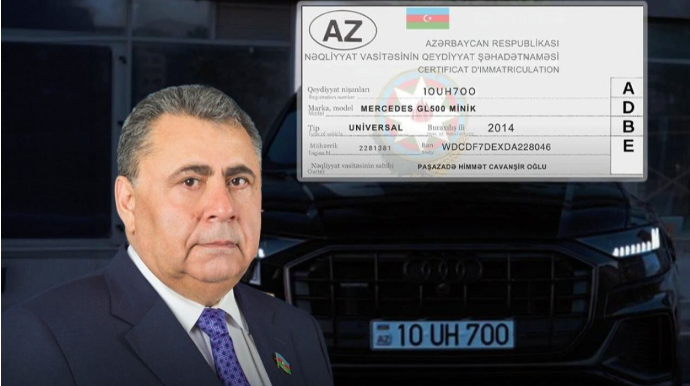 Paşazadənin yalanı üzə çıxdı - Yol polisində işləyən oğlunun maşını imiş - FOTO