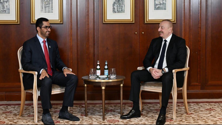 Prezident Ilham Əliyev Sultan Əhməd Əl-Cabiri qəbul edib