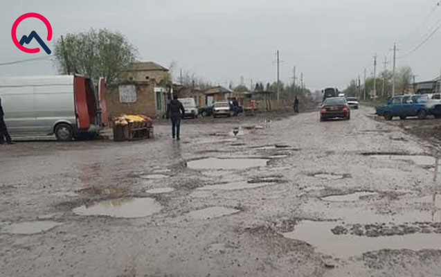 Sabirabadın on iki kəndinin yolu yoxdur - Fotolar