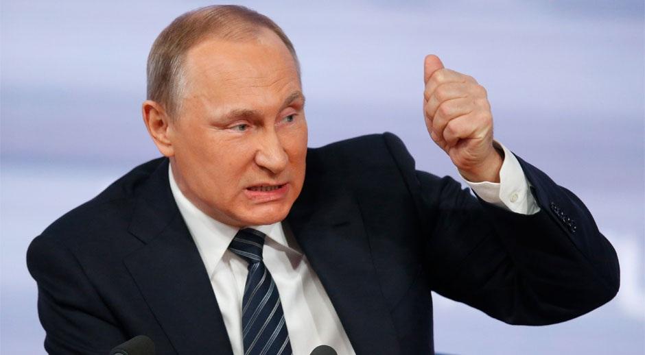 "BU MASA KİMİ KÜTSÜNÜZ?..." - Putin emosional şəkildə yumruğunu masaya vurub