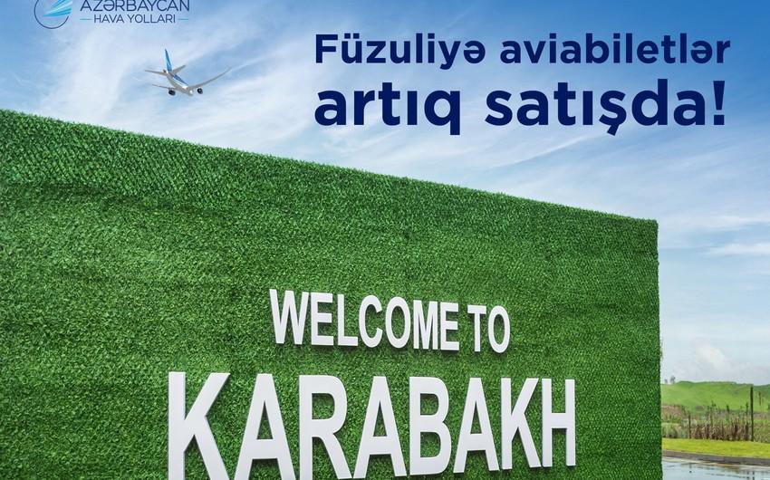 AZAL Füzuliyə təyyarə biletlərinin satışına başlayıb