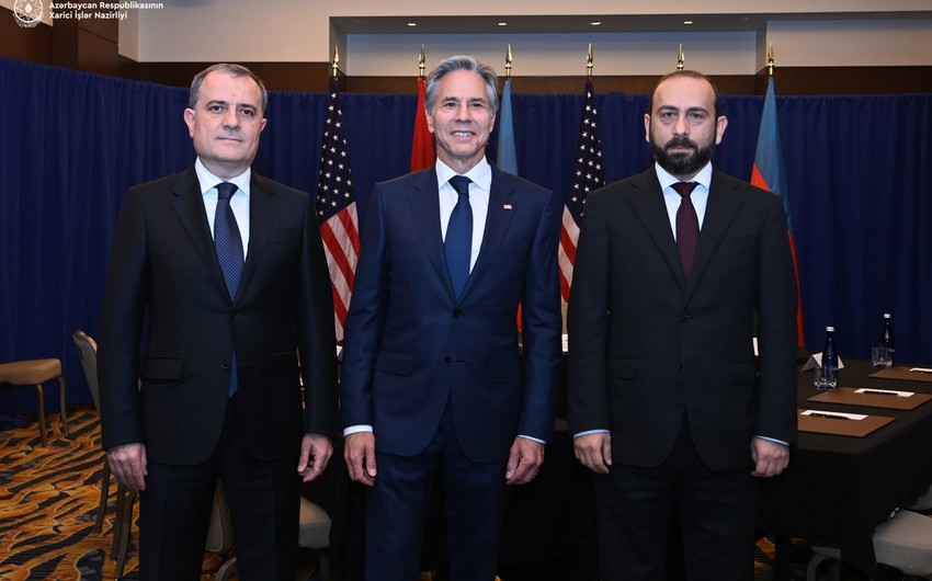 Vaşinqtonda Ceyhun Bayramov, Ararat Mirzoyan və Antoni Blinken arasında üçtərəfli görüş başlayıb - YENİLƏNİB