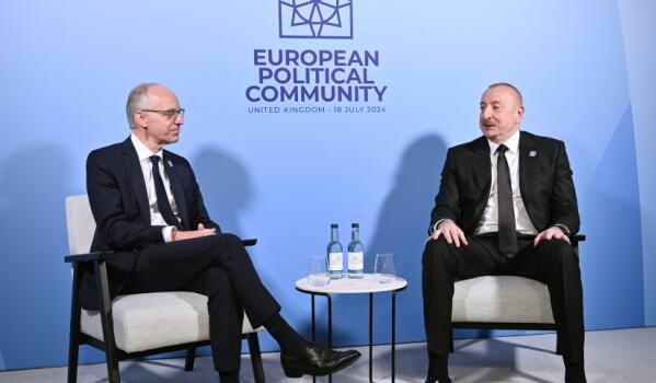 İlham Əliyev Oksfordda Lyuk Fridenlə görüşdü - Foto