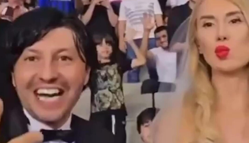 Bəy və gəlin "Qarabağ"ın oyununda - VİDEO