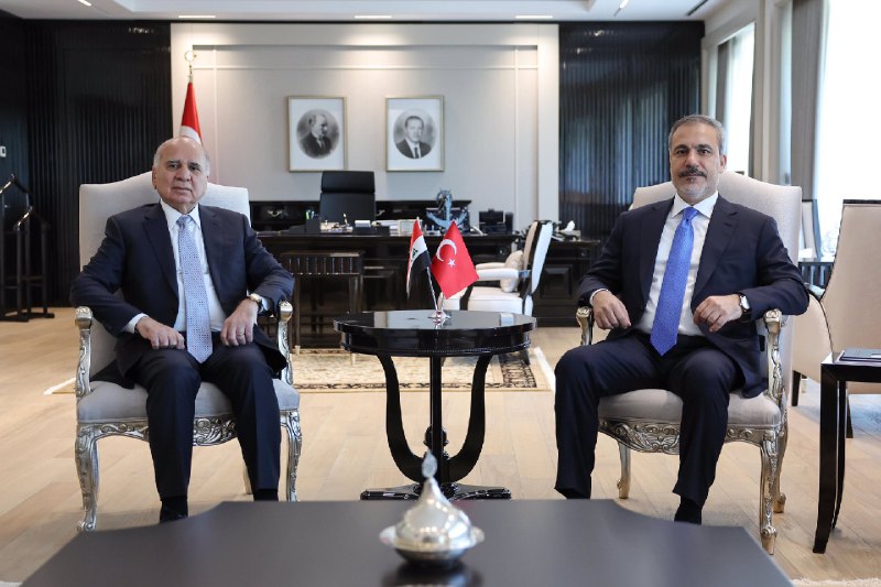 Hakan Fidan Ankarada iraqlı həmkarı Hüseynlə görüşüb