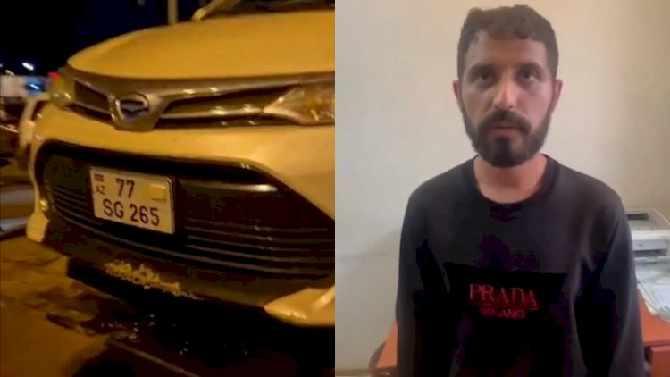 Narkotikin təsiri altında olan sürücü polisdən qaçmağa çalışdı - VİDEO