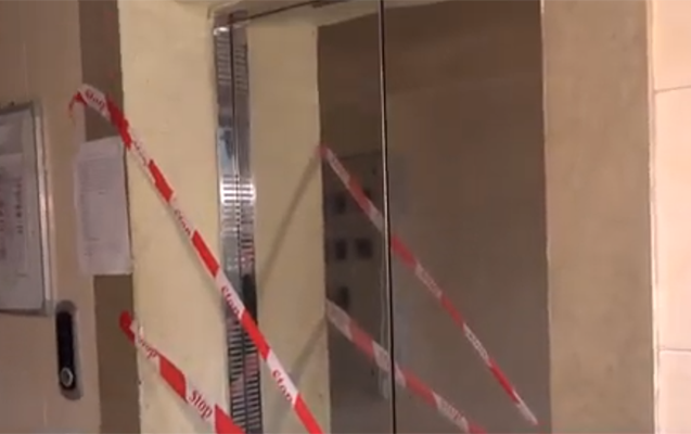 Qırılan lift qəzalı imiş - Video