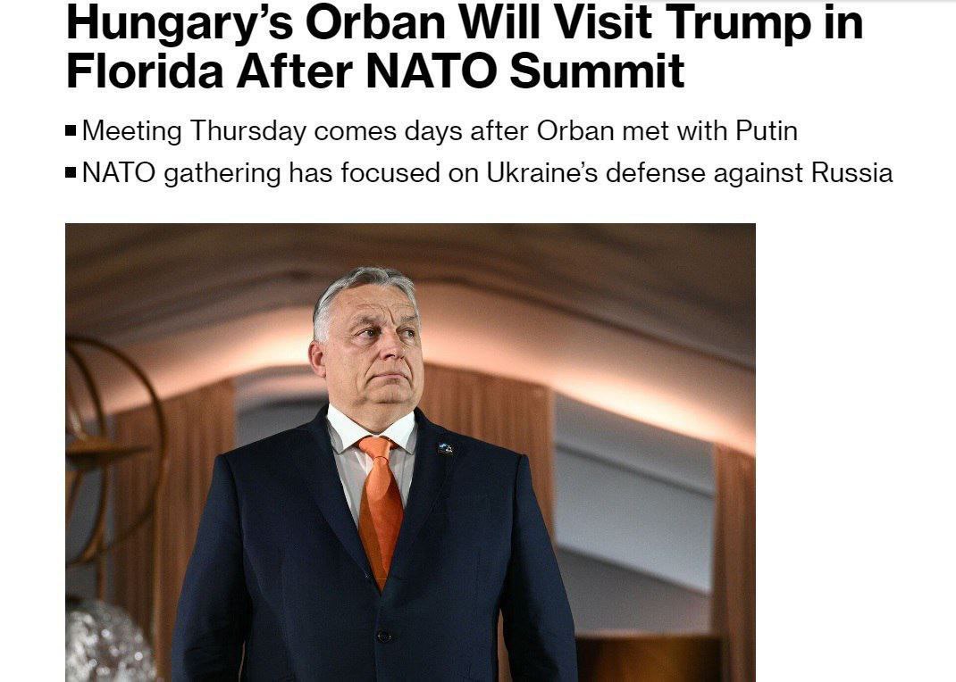 Tramp və Orban NATO sammitindən sonra Floridada after-parti təşkil edəcəklər - "Bloomberg"