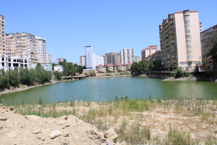 Bakıda bina əlindən nəfəs almaq olmur - İndi də Yasamal gölünün ətrafı...