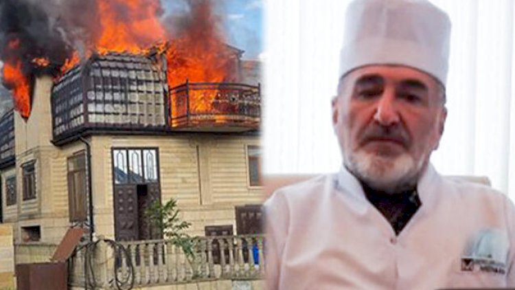 Yanan villa tanınmış həkimə məxsus imiş - FOTO