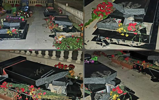 Küləyin zərər vurduğu şəhid məzarları ilə bağlı açıqlama
