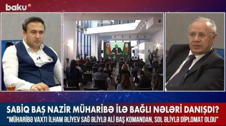 İlham Əliyev sağ əli ilə Ali Baş Komandan, sol əli ilə diplomat oldu - Sabiq Baş Nazir