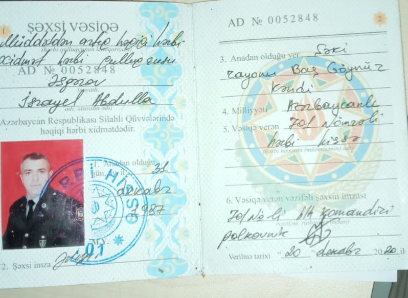 “MƏNİ ERMƏNİYƏ GÜLLƏ ATMAĞIMA PEŞMAN EDİBLƏR” – İkinci Qarabağ savaşının qazisindən ŞOK MƏKTUB