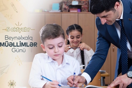 Təhsil naziri müəllimləri təbrik edib