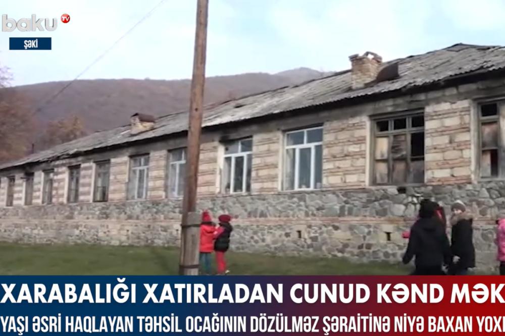 Xarabalığı xatırladan Cunud kənd məktəbi - VİDEO