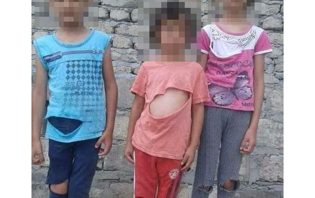 Cırıq paltarda fotoları yayılan uşaqlarla bağlı AÇIQLAMA