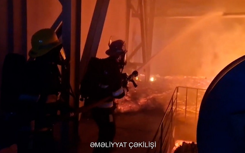 Sumqayıtda güclü YANĞIN - VİDEO