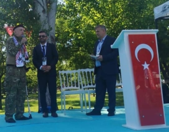 Qarabağ qazisi Böyük Türk Dünyası Qurultayında iştirak etdi