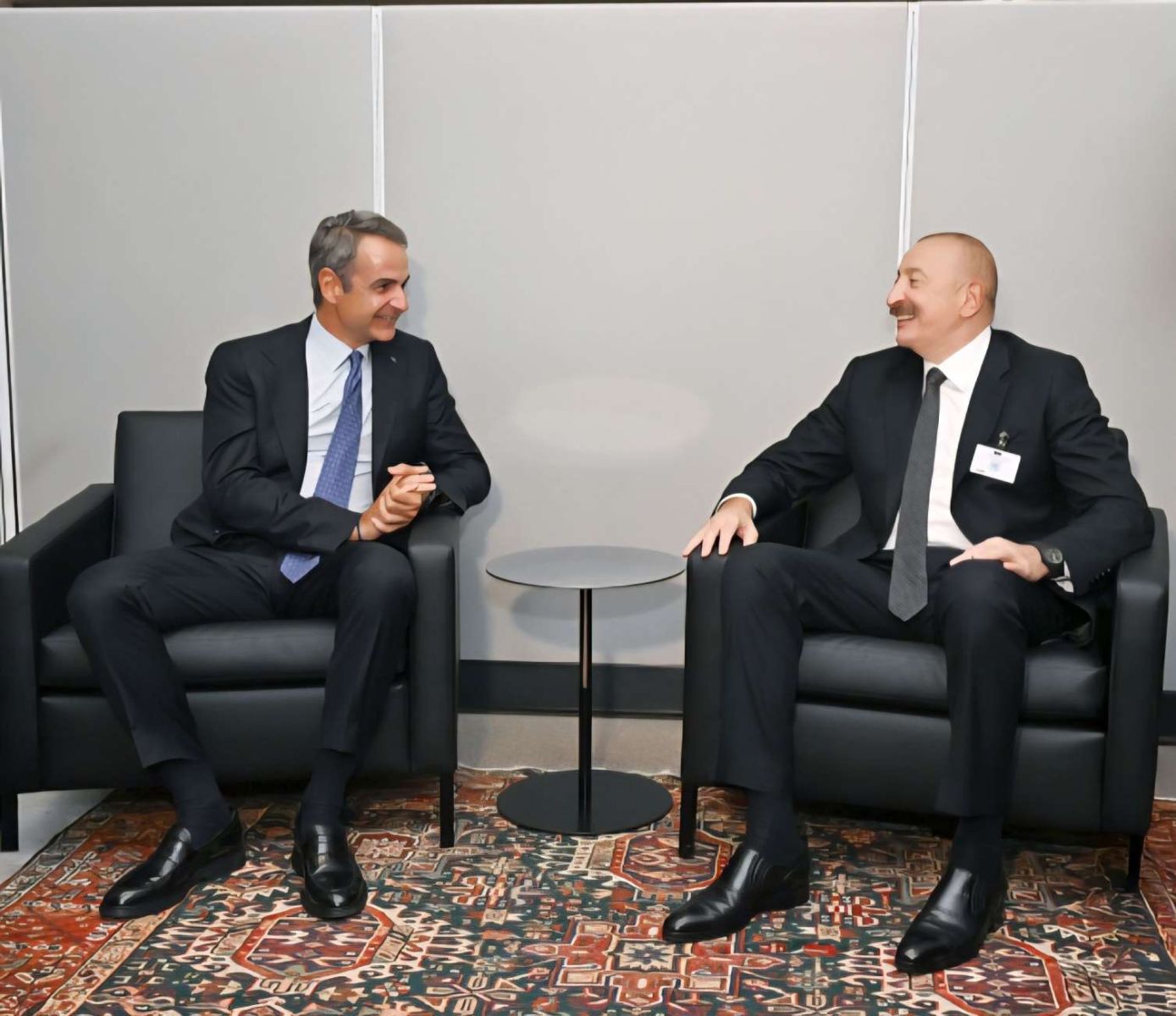İlham Əliyev Yunanıstanın Baş naziri ilə görüşdü