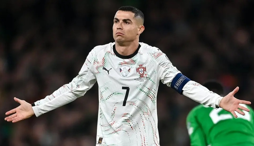 Ronaldo 226-cı milli oyununda ilk dəfə qırmızı vərəqə ilə cəzalandı - VİDEO