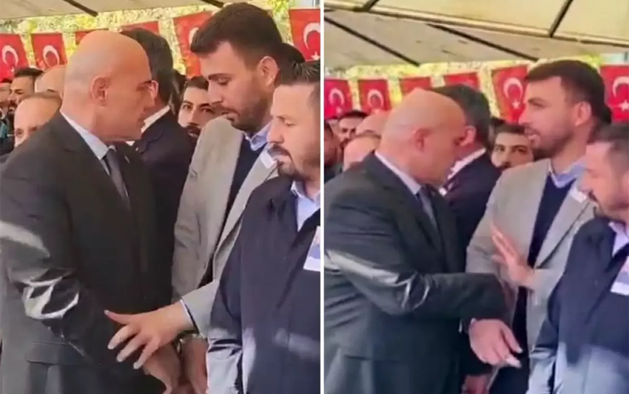 Şəhid dəfnində mübahisələri gündəm oldu - Video