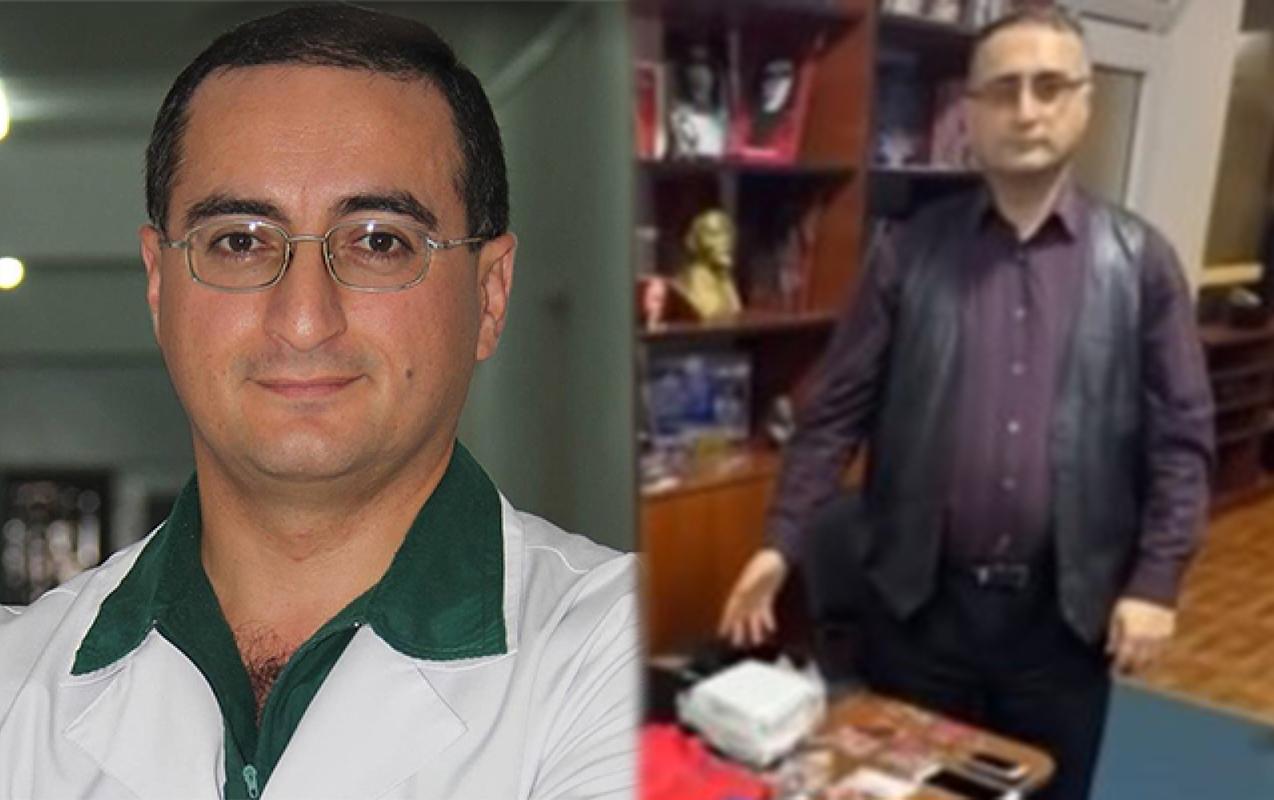 Bakıda SSRİ bayrağı ilə yürüşə cəhd edən həkim imiş - FOTOLAR