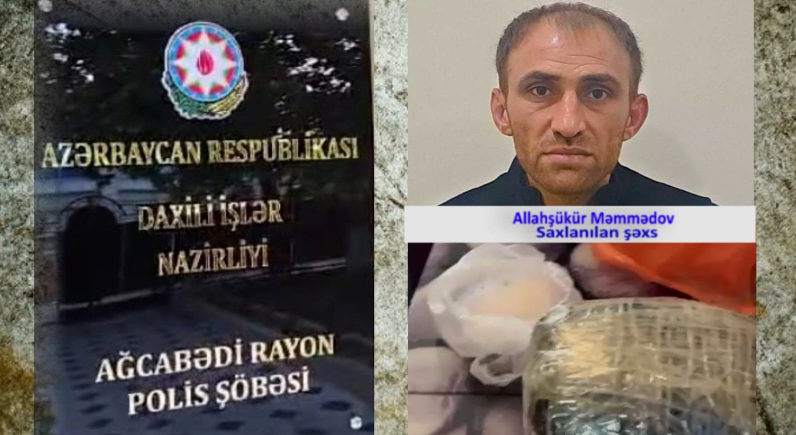Aǧcabədidə polis 2 kiloqramdan artıq narkotik vasitə aşkarladı