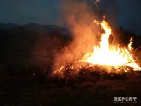 Kəlbəcərdə baş verən yanğın iki kənd ərazisində davam edir