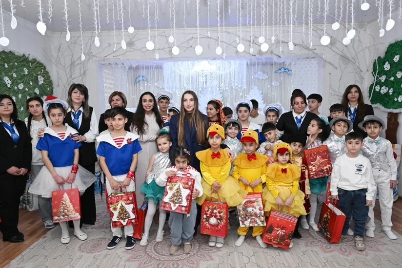 Leyla Əliyeva və Alena Əliyeva Gəncədə uşaq evində olublar - FOTO