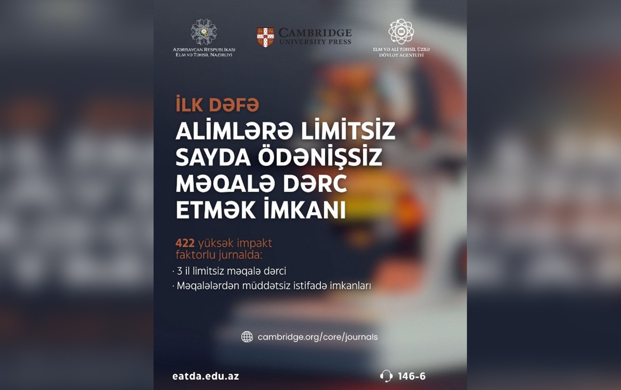 Alimlərə limitsiz məqalə dərc etmək imkanı yaradılır