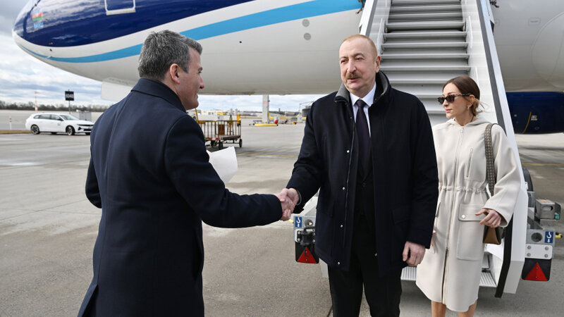 İlham Əliyev Almaniyaya səfərə gedib