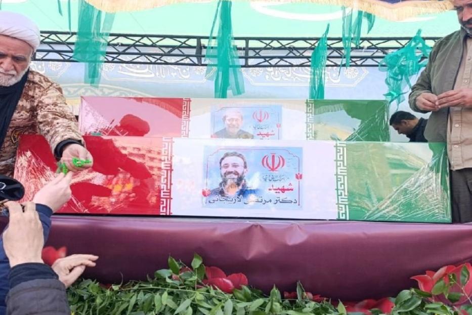 Tehranda Əli Laricani və "Bəsic" komandanı ilə vida mərasimi keçirilir