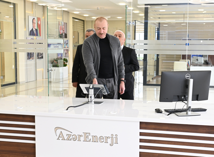 Prezident açılışda - FOTOLAR
