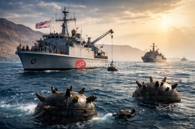 Britaniya Hörmüz boğazını minalardan təmizləmək istəyir