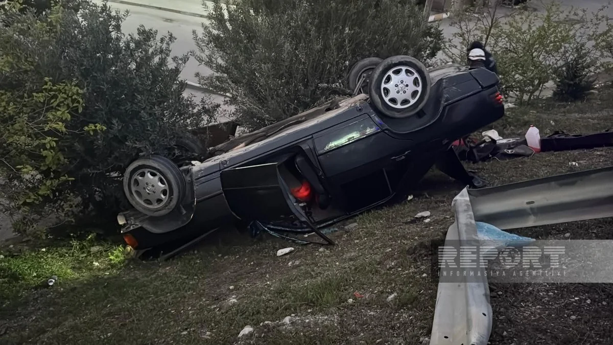Tağıyev qəsəbəsində avtomobil aşıb, ölən var