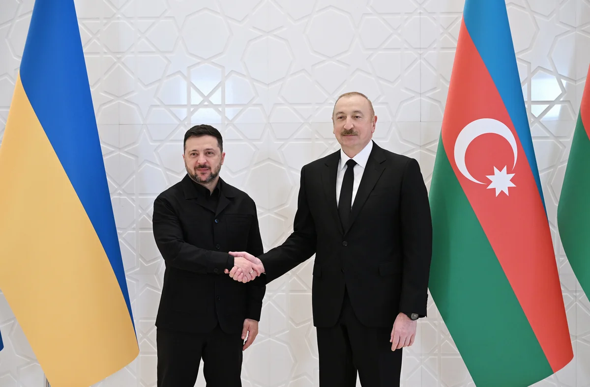 Azərbaycan və Ukrayna prezidentləri mətbuata bəyanatlarla çıxış ediblər