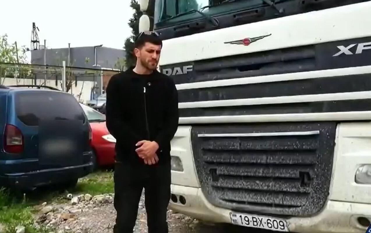 Narkotik çəkib yük maşını sürdü - Həbs edildi