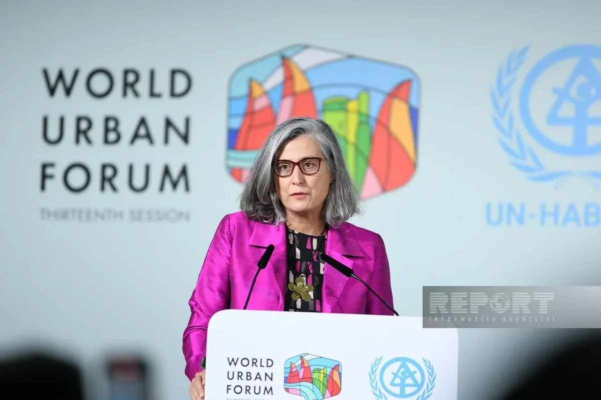 Anaklaudia Rossbax WUF13-ə uğurlu ev sahibliyinə görə Prezident İlham Əliyevə təşəkkür edib