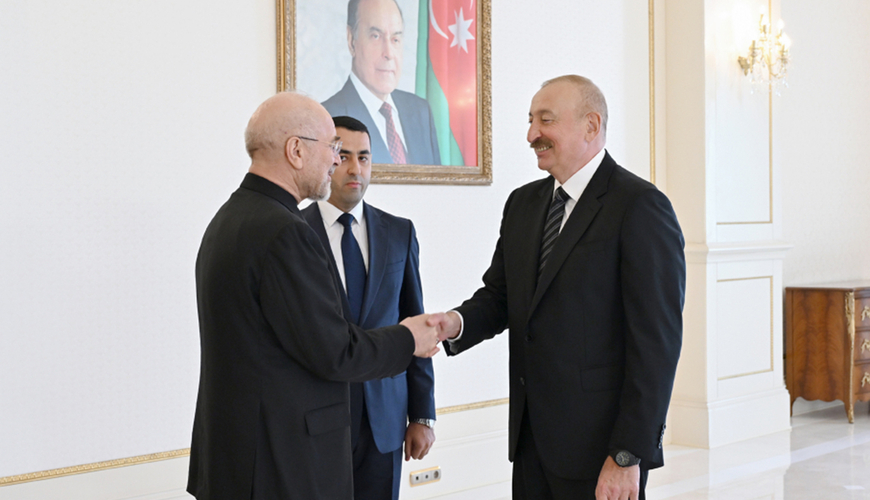 Prezident Qalibafı qəbul etdi - FOTOLAR