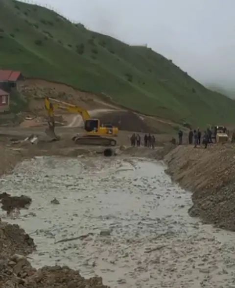 Qusarın Laza kəndində yenidən lil axını qeydə alınıb - fəsad yoxdur, vəziyyətə nəzarət olunur