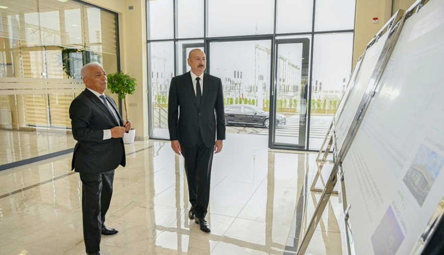 Prezident açılışda - Fotolar
