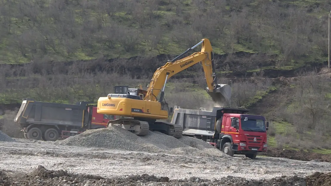 Oğuzdan axan çaylarda sel və daşqınlara qarşı mübarizə tədbirləri görülür