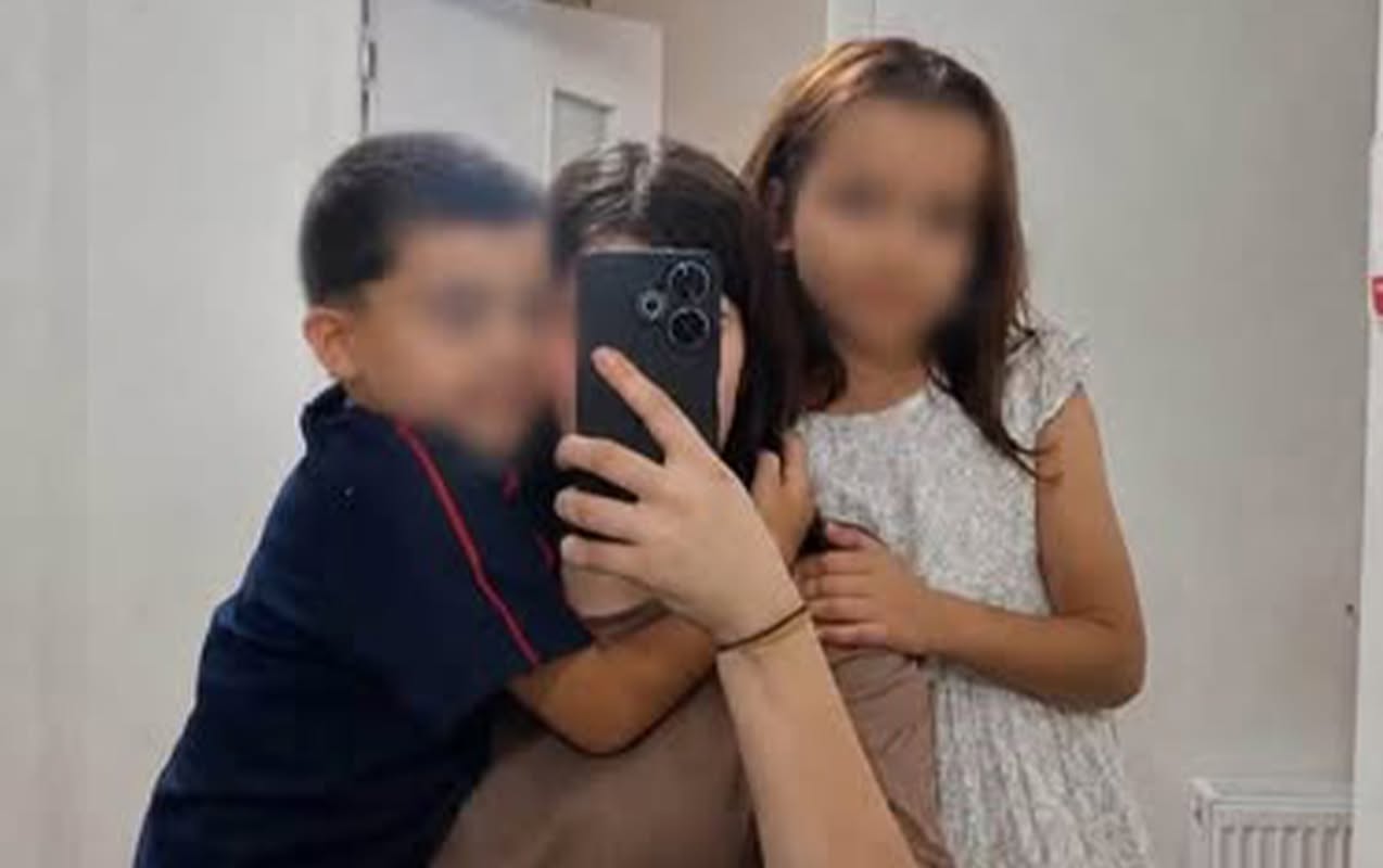 İki uşağı əlindən alınan ana övladlarına qovuşdu - Foto