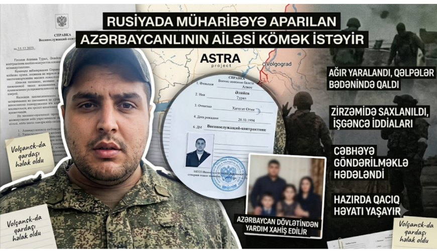 Rusiyada müharibəyə aparılan azərbaycanlının ailəsi kömək istəyir - FOTO